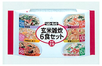 「ヘルシーキユーピー玄米雑炊」シリーズ6種6食セット