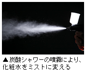 「YUUKI炭酸シャワー」のガンスプレー写真