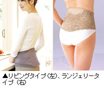 女性向けの腰用デザインサポーター「コルセッティー　リジェ」