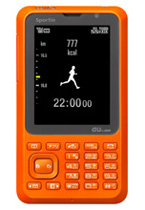 KDDIの携帯端末用スポーツ支援サービス「au Smart Sports Run&Walk」専用端末