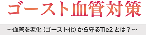 血管を老化（ゴースト化）から守るTie2とは？