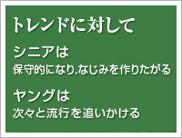 シニア、ヤングトレントに対して