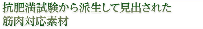 抗肥満試験から派生した筋肉対応素材 ラックジンジャー（blackginger）