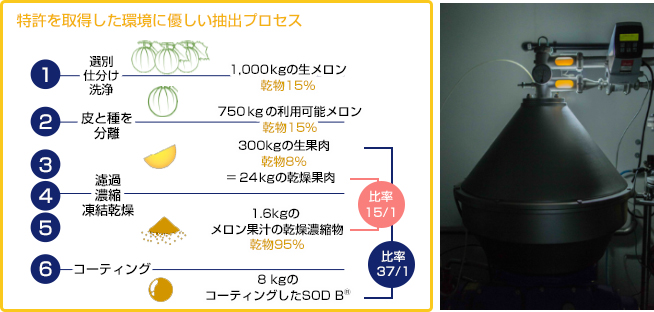 特許を取得した環境に優しい抽出プロセス