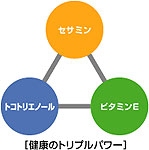 毎日の若々しさのために、健康のトリプルパワー